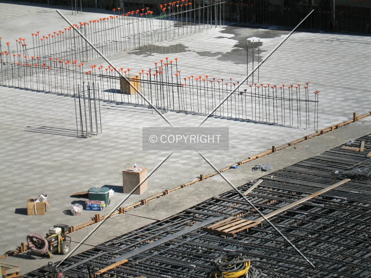 Separation between two concrete slabs with one yet to be poured