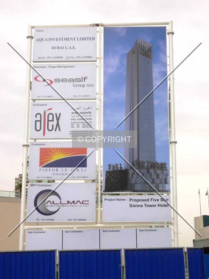 Project site information board