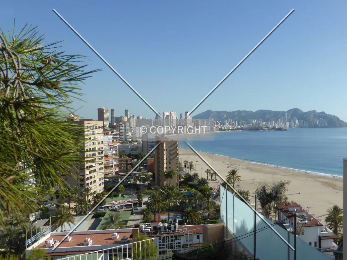 The beach at Benidorm, Spain