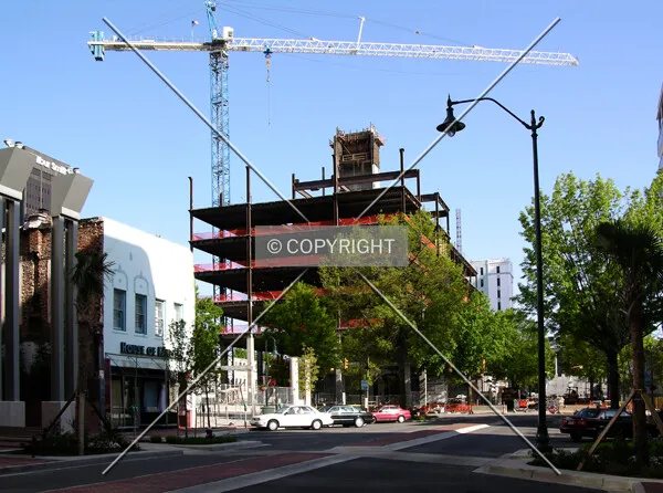 Looking southeast from Main Street
