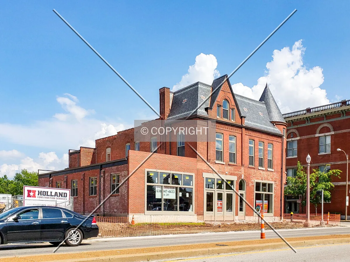 From the northwest during renovation; July 6, 2018