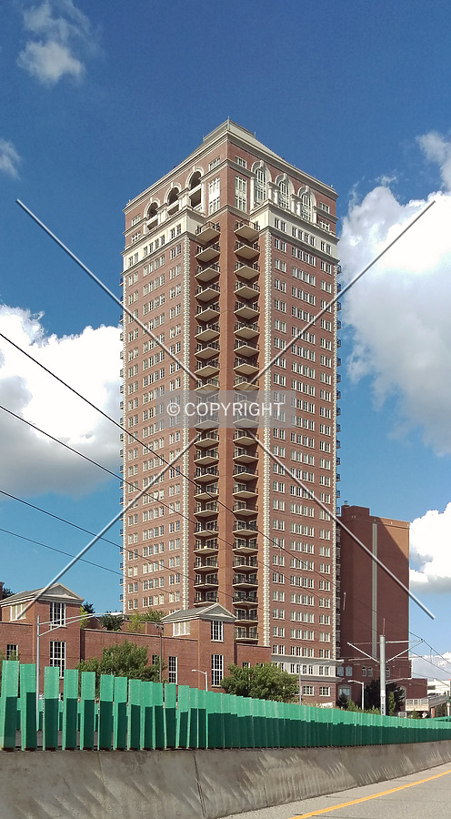 View from the southwest along Forest Park Parkway; August 12, 2015