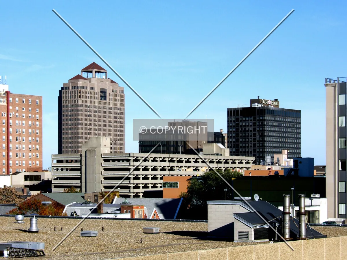 Downtown from the southwest