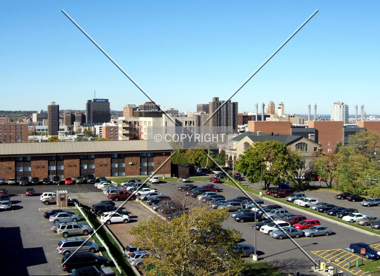Downtown from the southeast