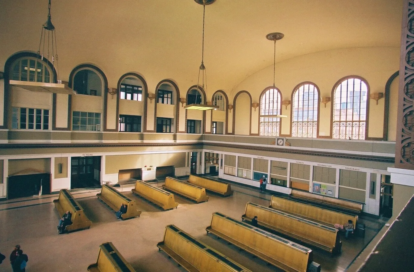 Looking over the Great Hall before renovation