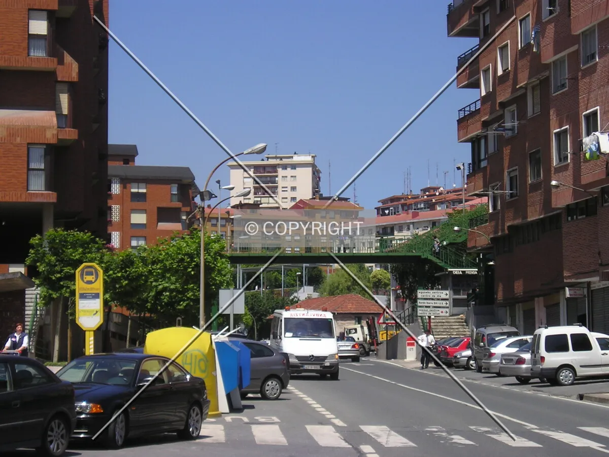 View from the entrance to the town