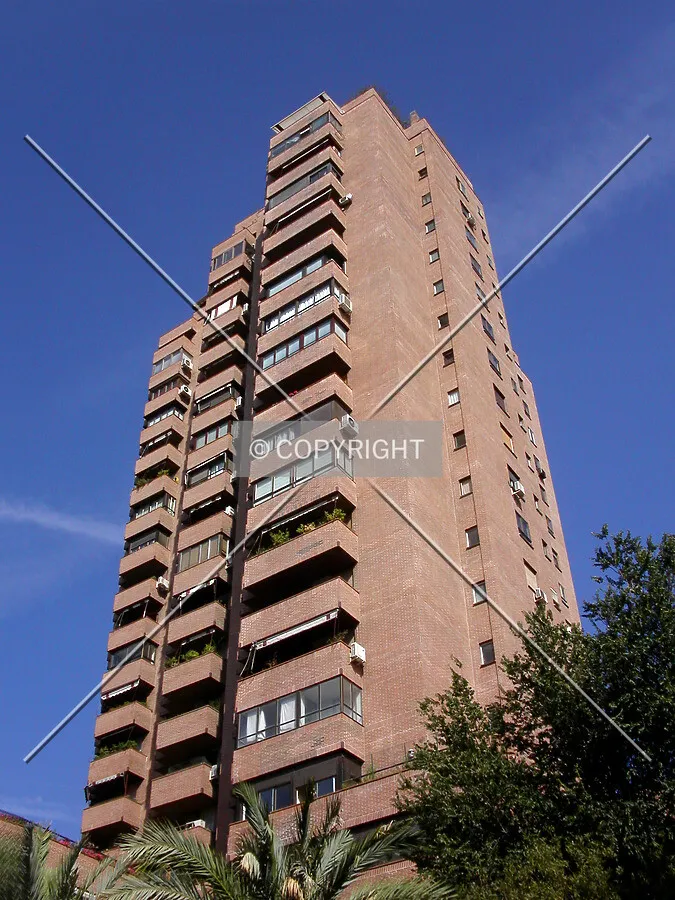 Looking up from the south