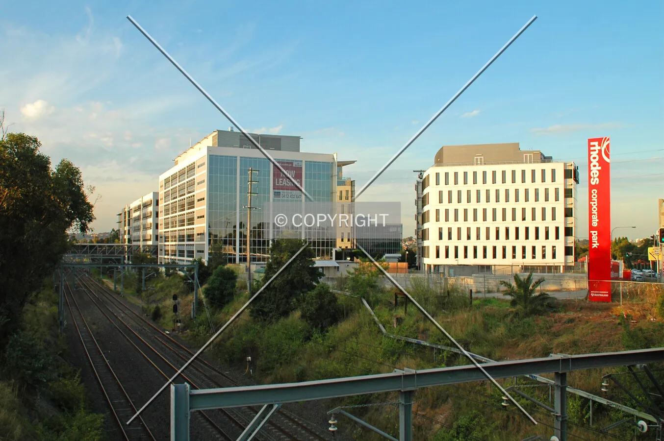 As seen from Homebush Bay Drive
