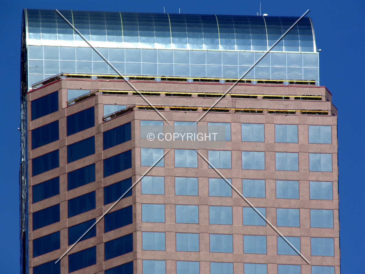 Detail of the upper floors on the southeastern side