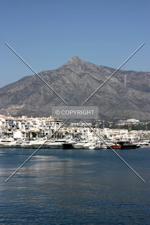 Looking across Puerto Banus marina