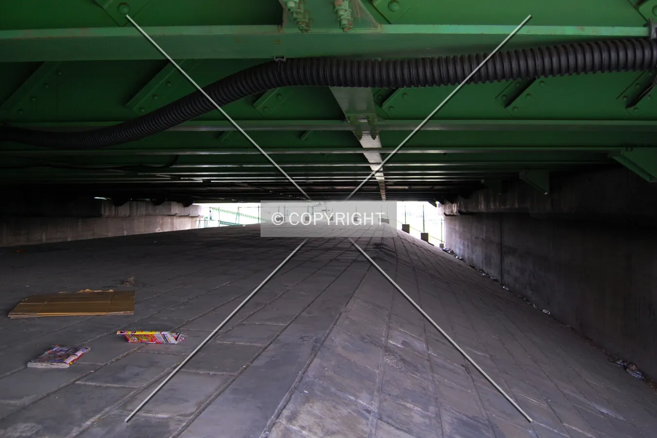 Underside at the north end