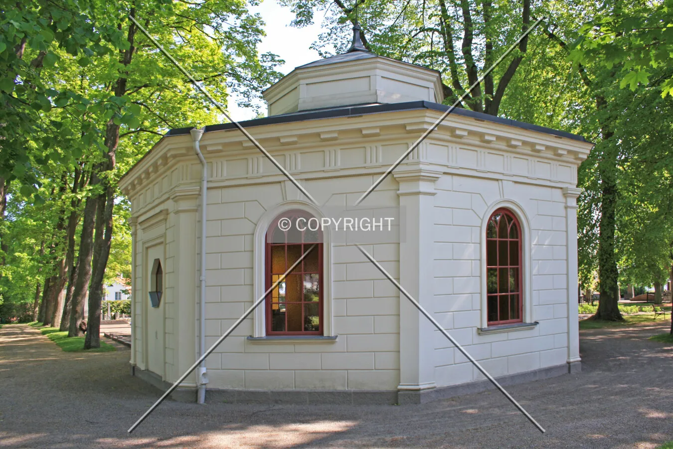Tiny chapel in a cemetery