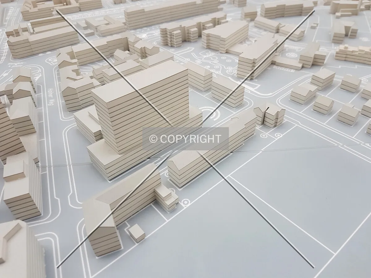 Frankfurt city model in the planning department