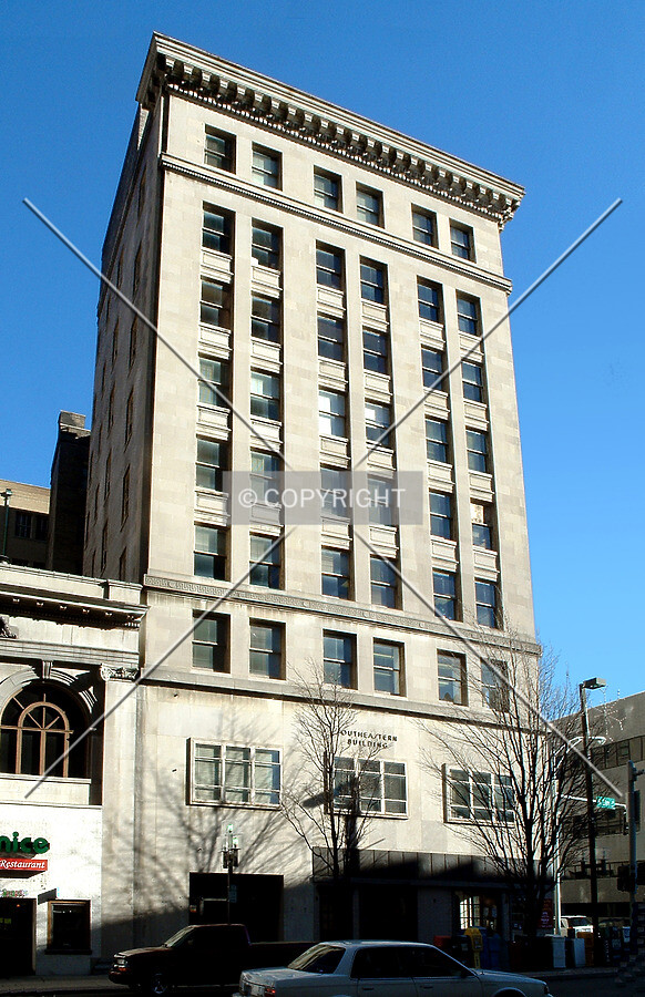 View from the northwest across Elm Street