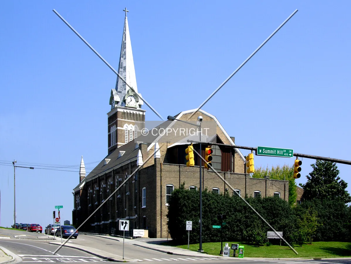 From Walnut Street to the south