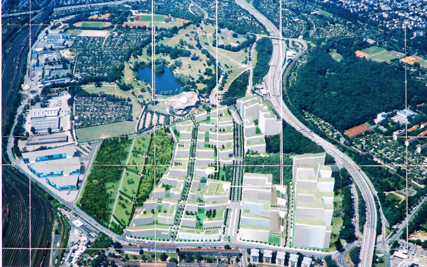 Development zone rendering on the zone adboard