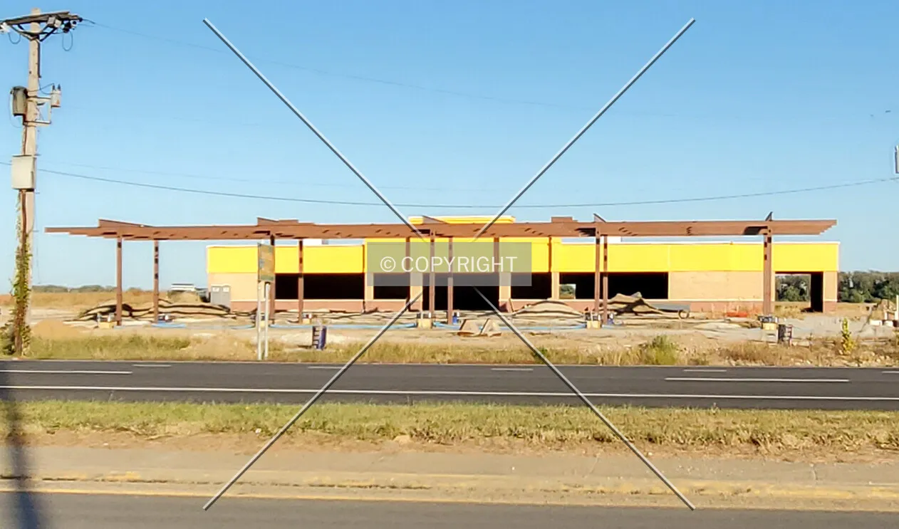 Southwest view during construction; October 5, 2020