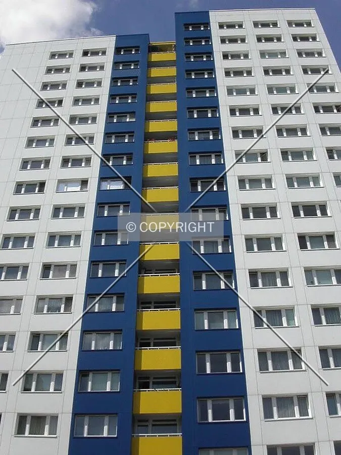 Look up view of the building