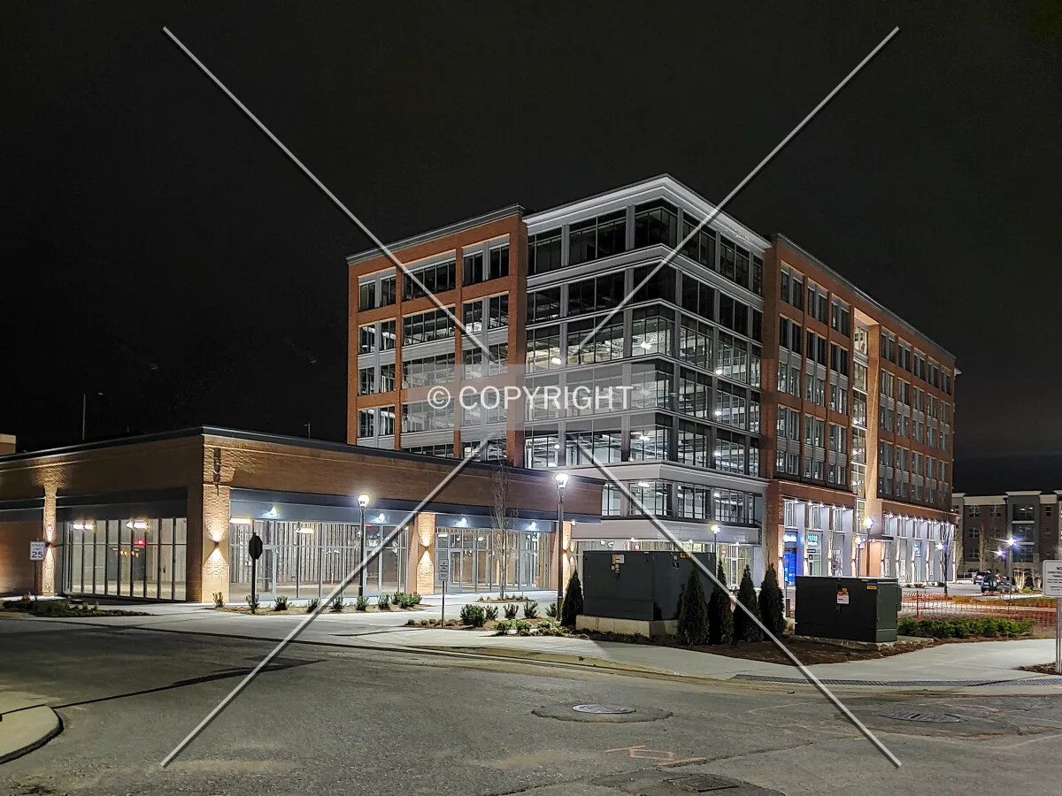 Southeast view at night; March 30, 2020