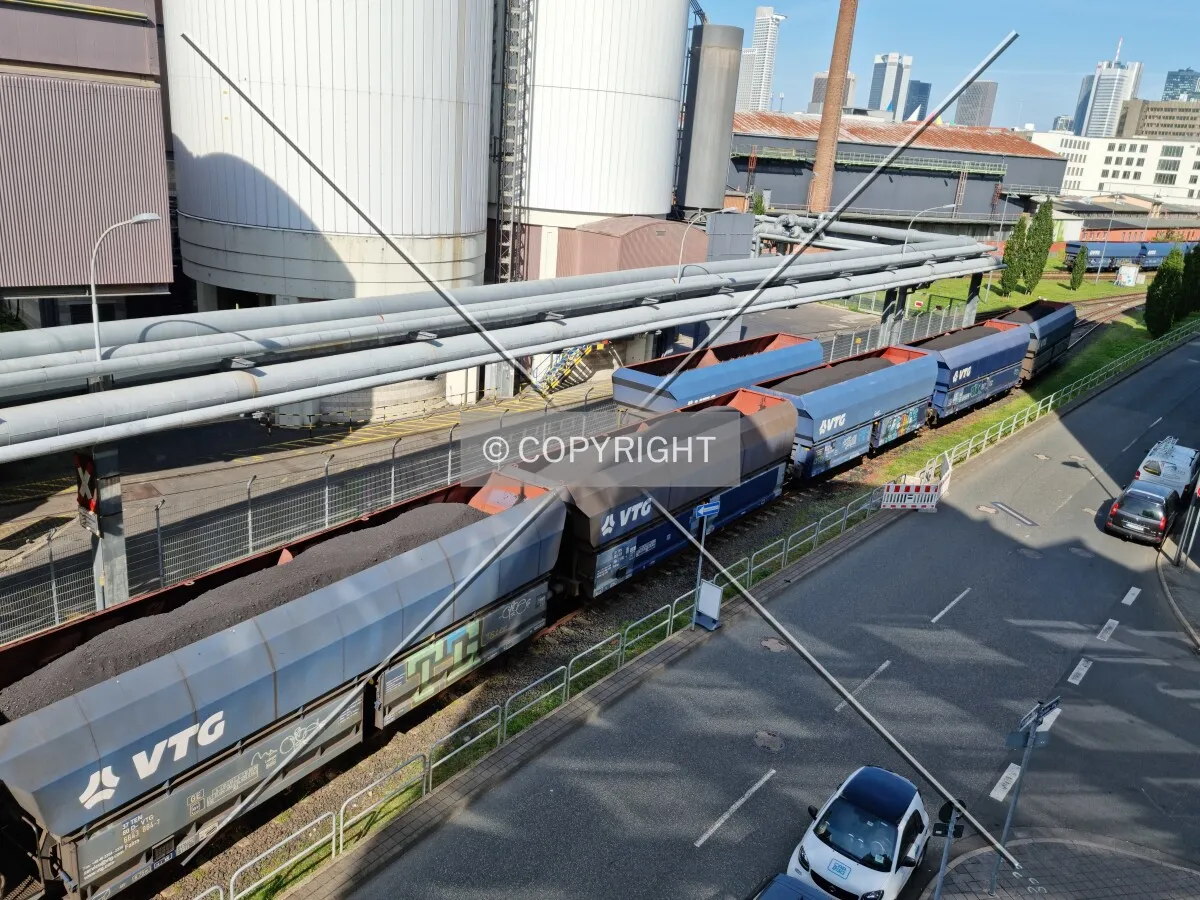Coal train in Frankfurt