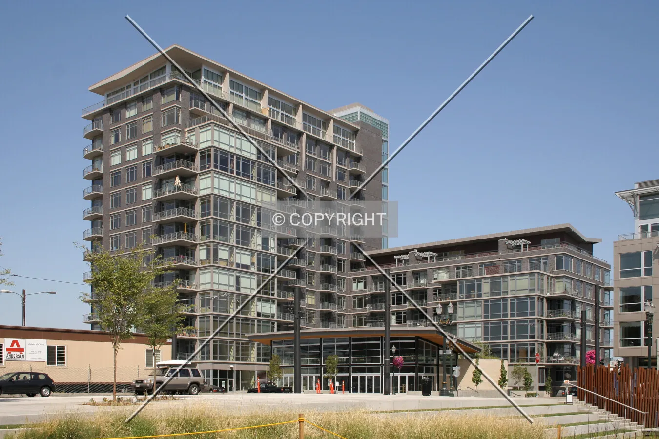 As seen from North Park Square