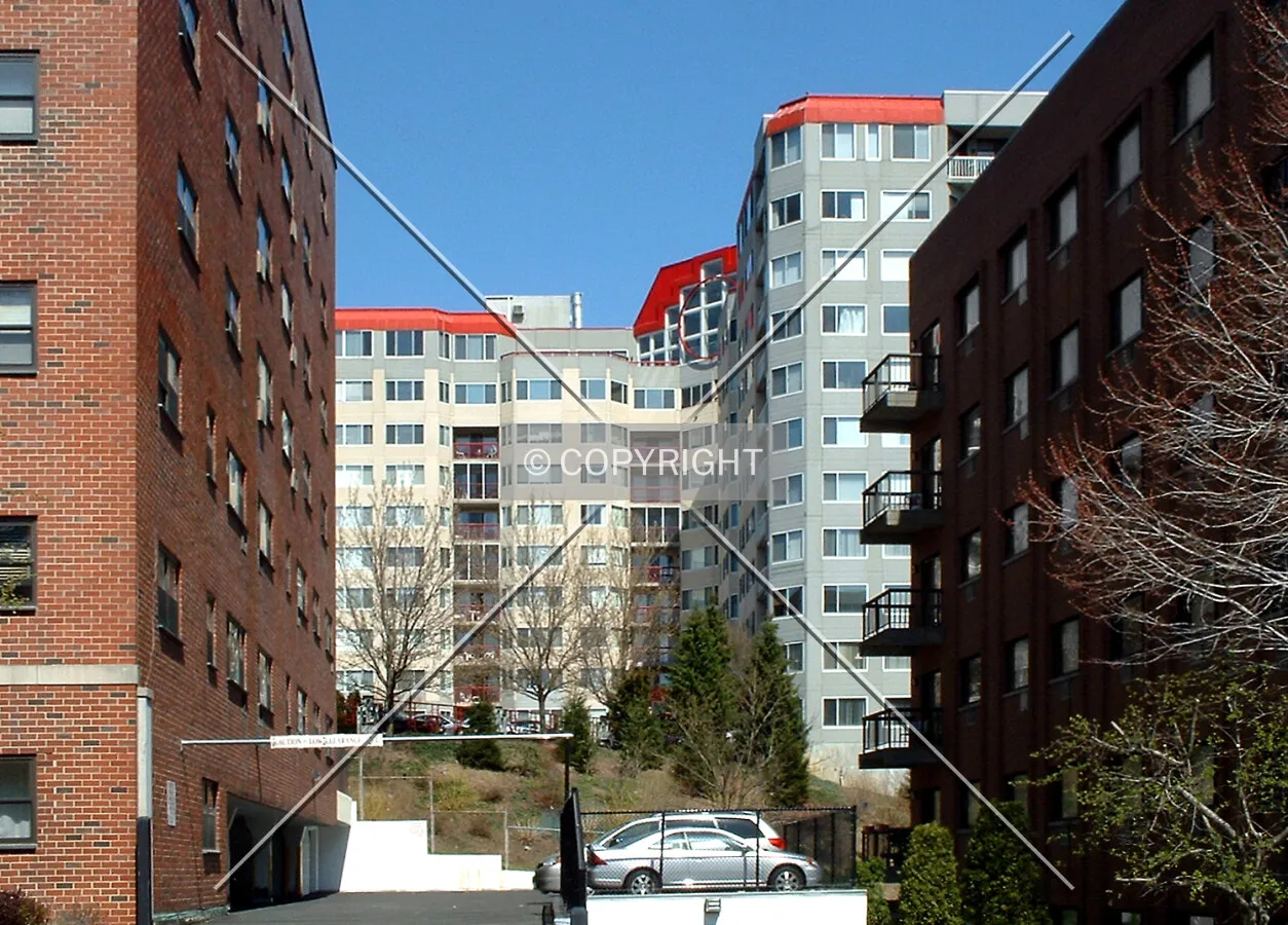 View northwest from Lake Street