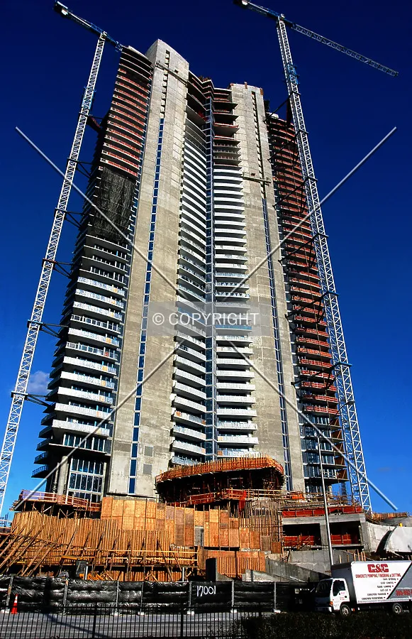 View from the west across Collins Avenue