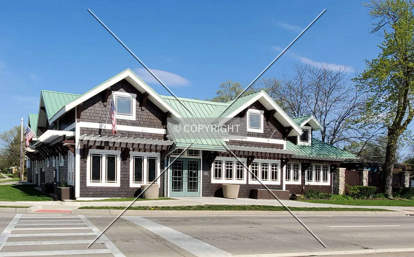 Northwest view; May 9, 2020