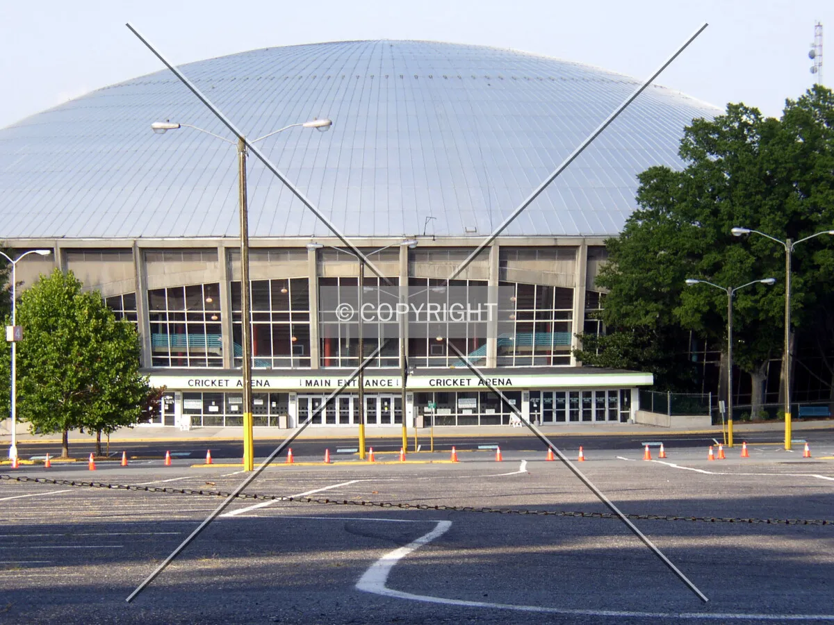 Looking northeast from Arena Lane
