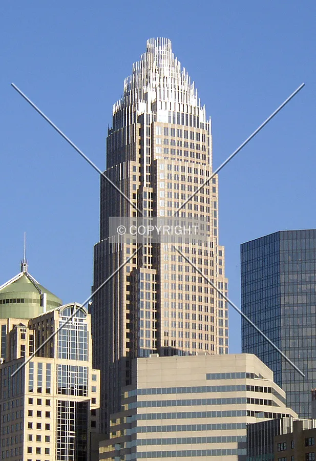 Top half of the tower as seen from Graham Street to the southwest