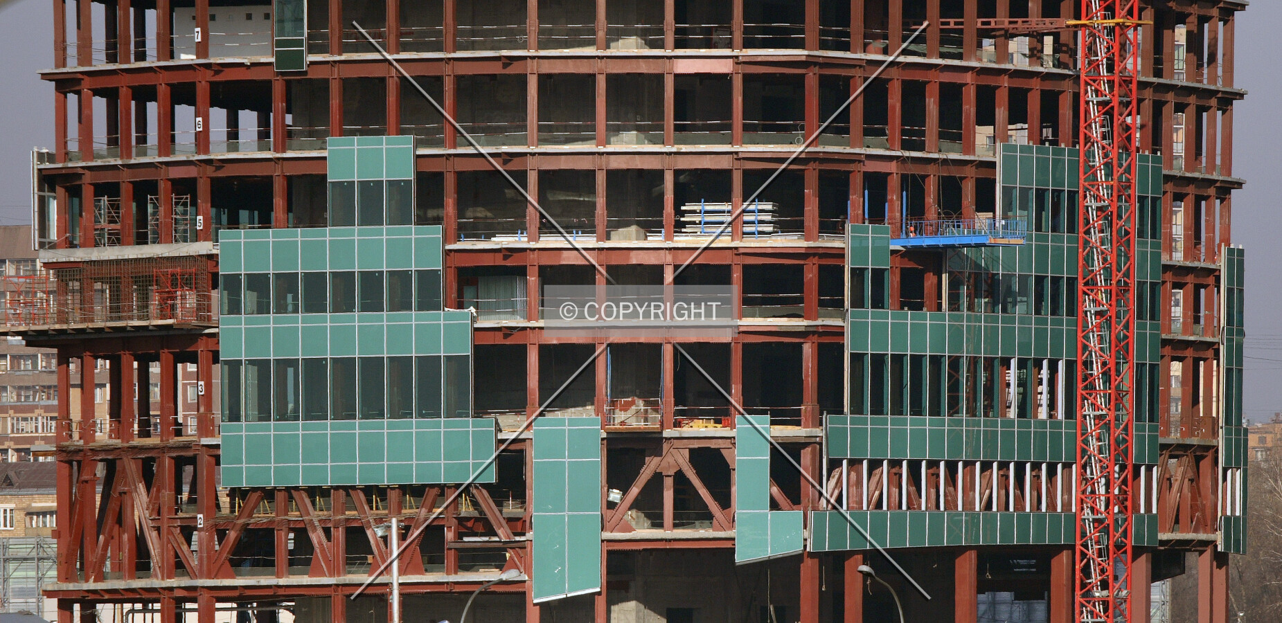 Facade detaile as seen from the south