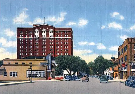 Vintage view from the northeast