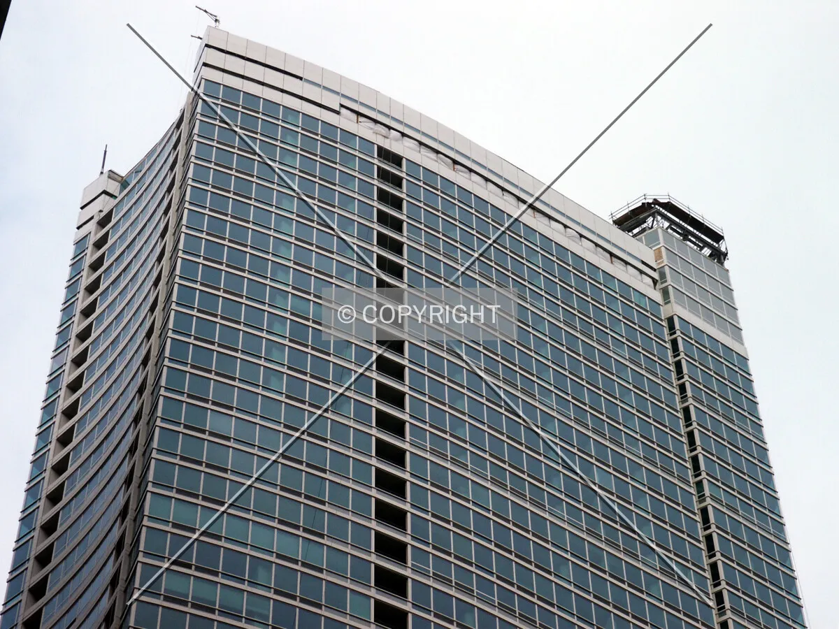Looking up from the southwest