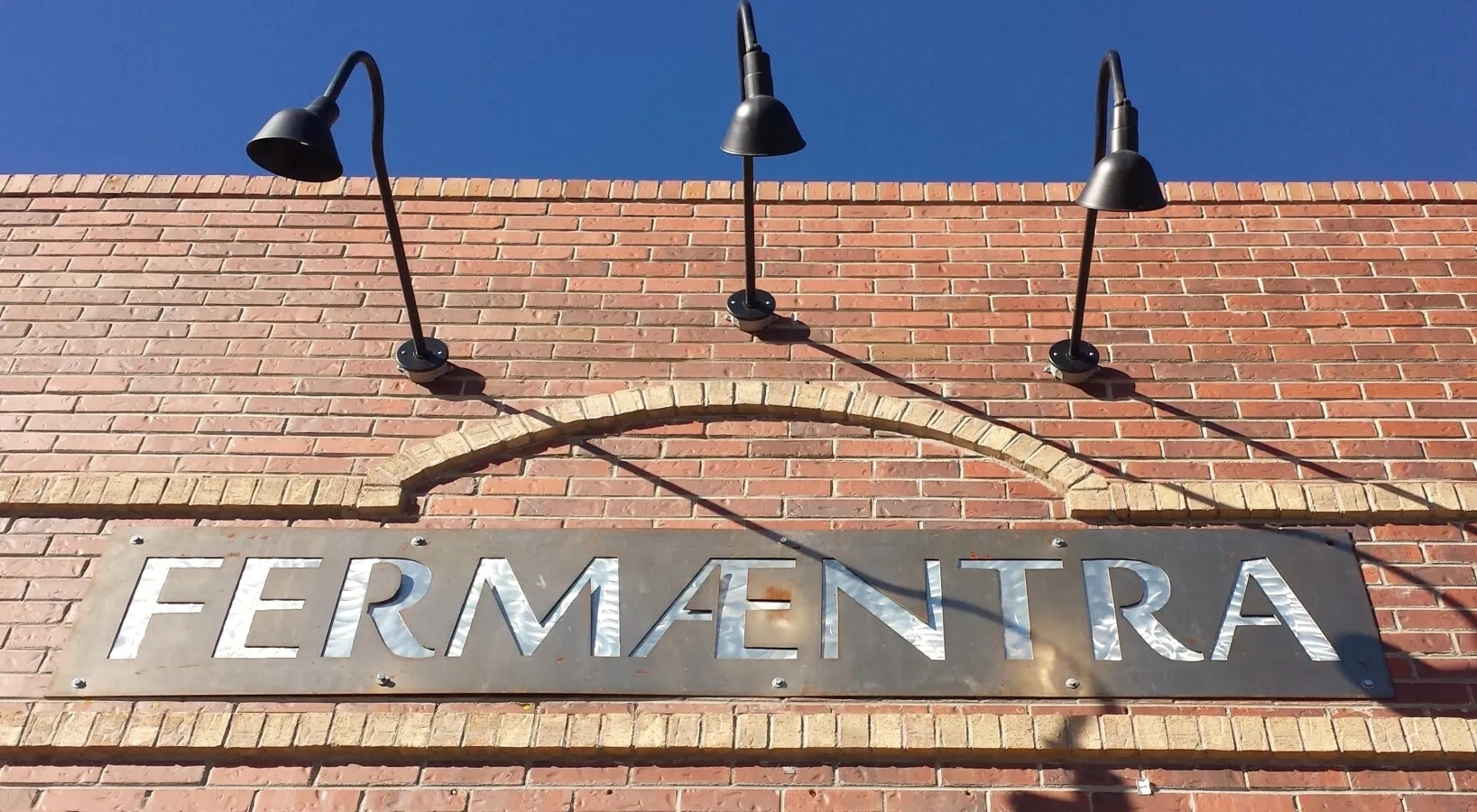 Signage above the entrance