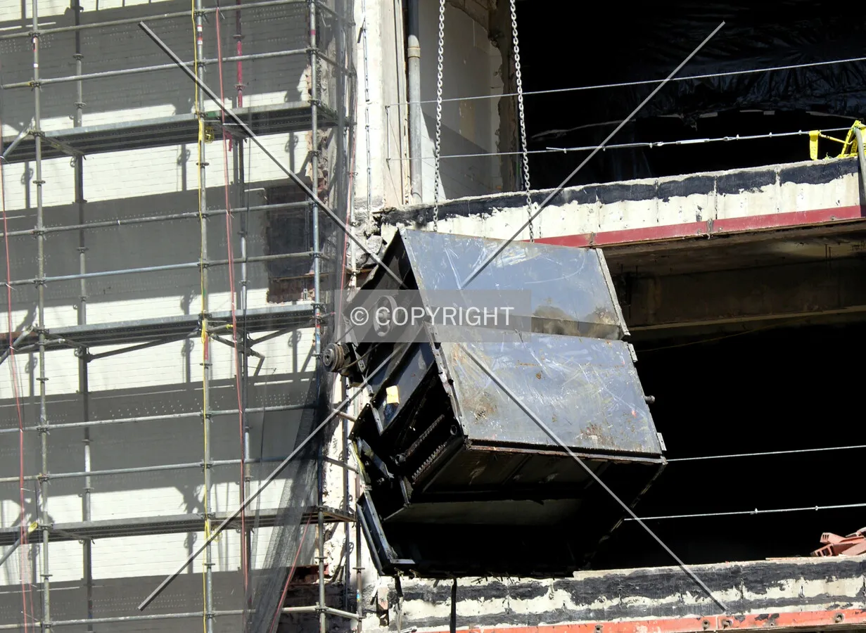 Removal of an old air conditioner
