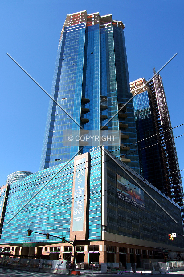 View from the northeast at Hudson and Grand Streets