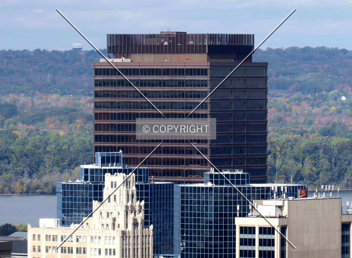 Upper floors from atop the Niagara Escarpment