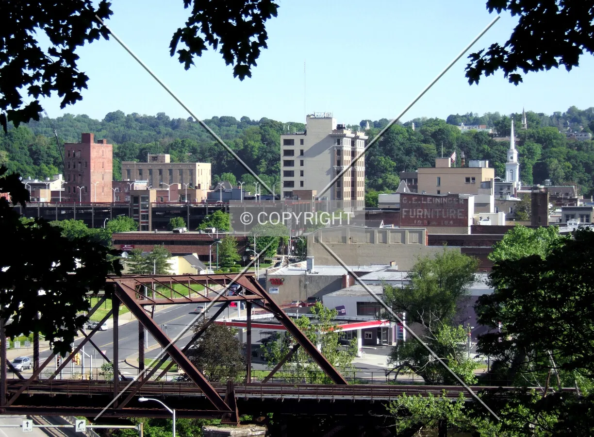 Downtown from the southeast