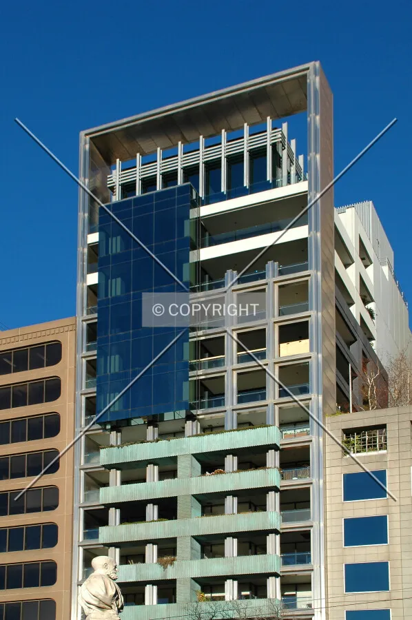 Top half of the building