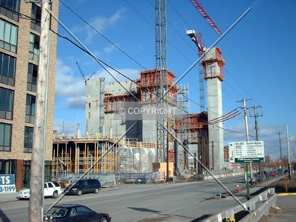 View to the east across 2nd Street