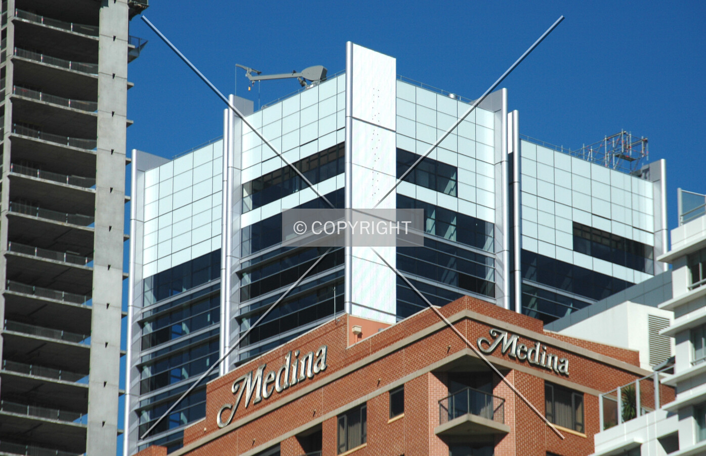 Top of the northwest corner
