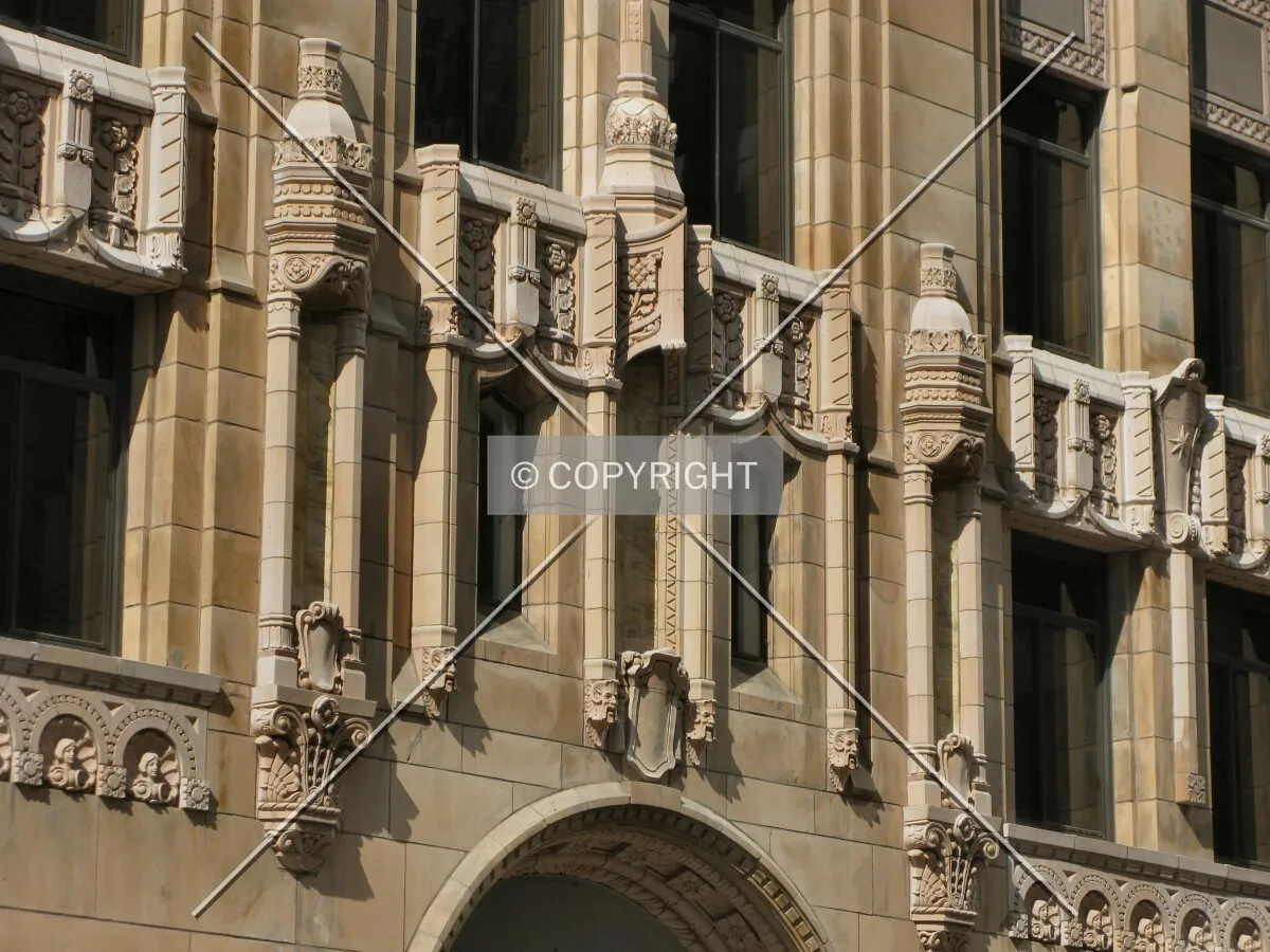 Facade detail over the main entrance