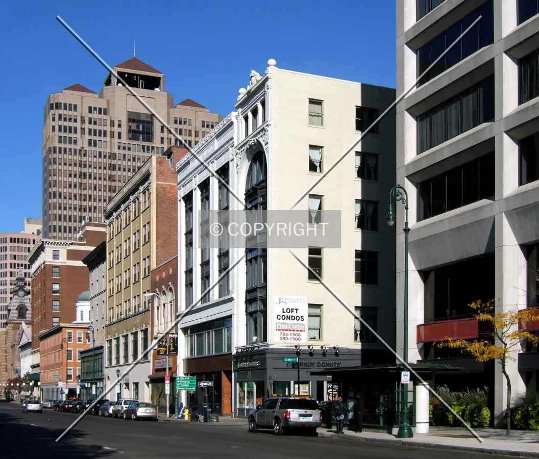 View from the southwest along Church Street