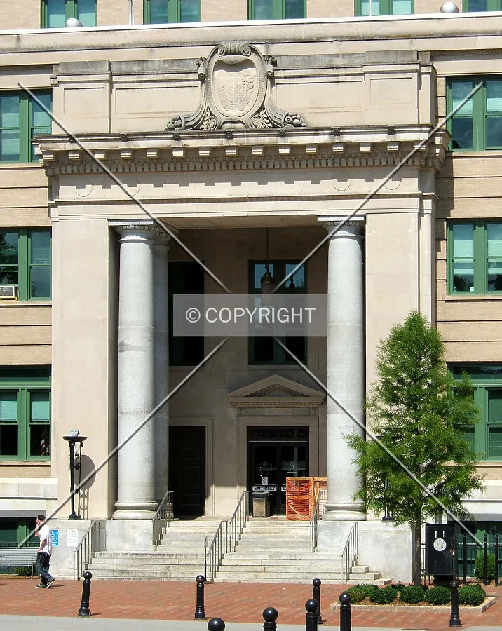Main entrance from the southwest
