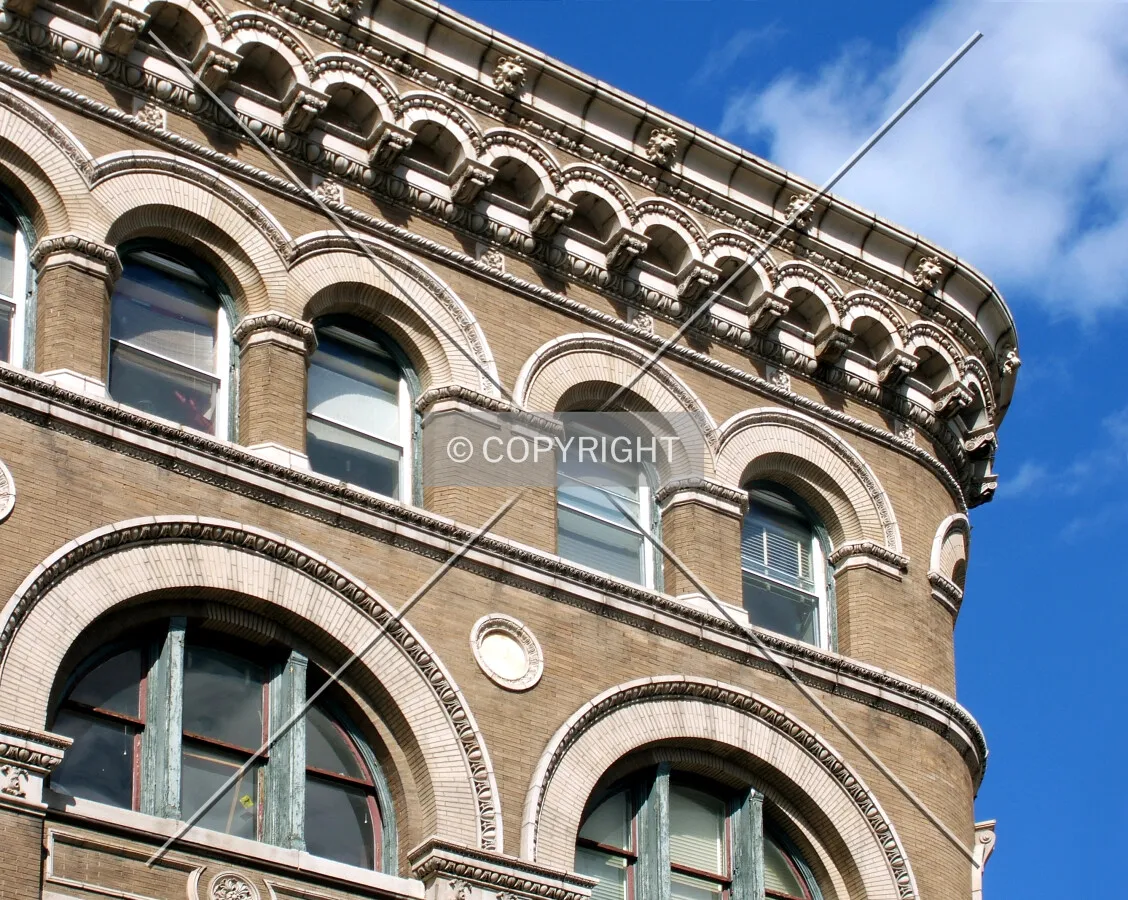 Cornice detail from the southwest