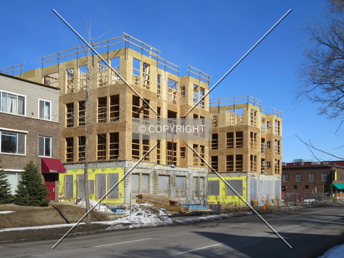 View to the east across 4th Street SE
