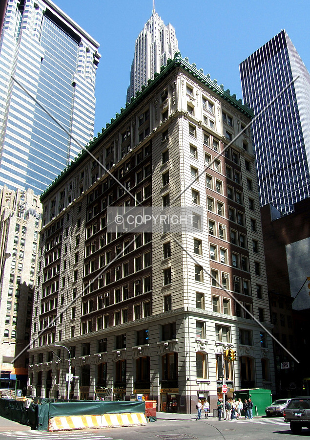 View from the south at Wall and Water streets