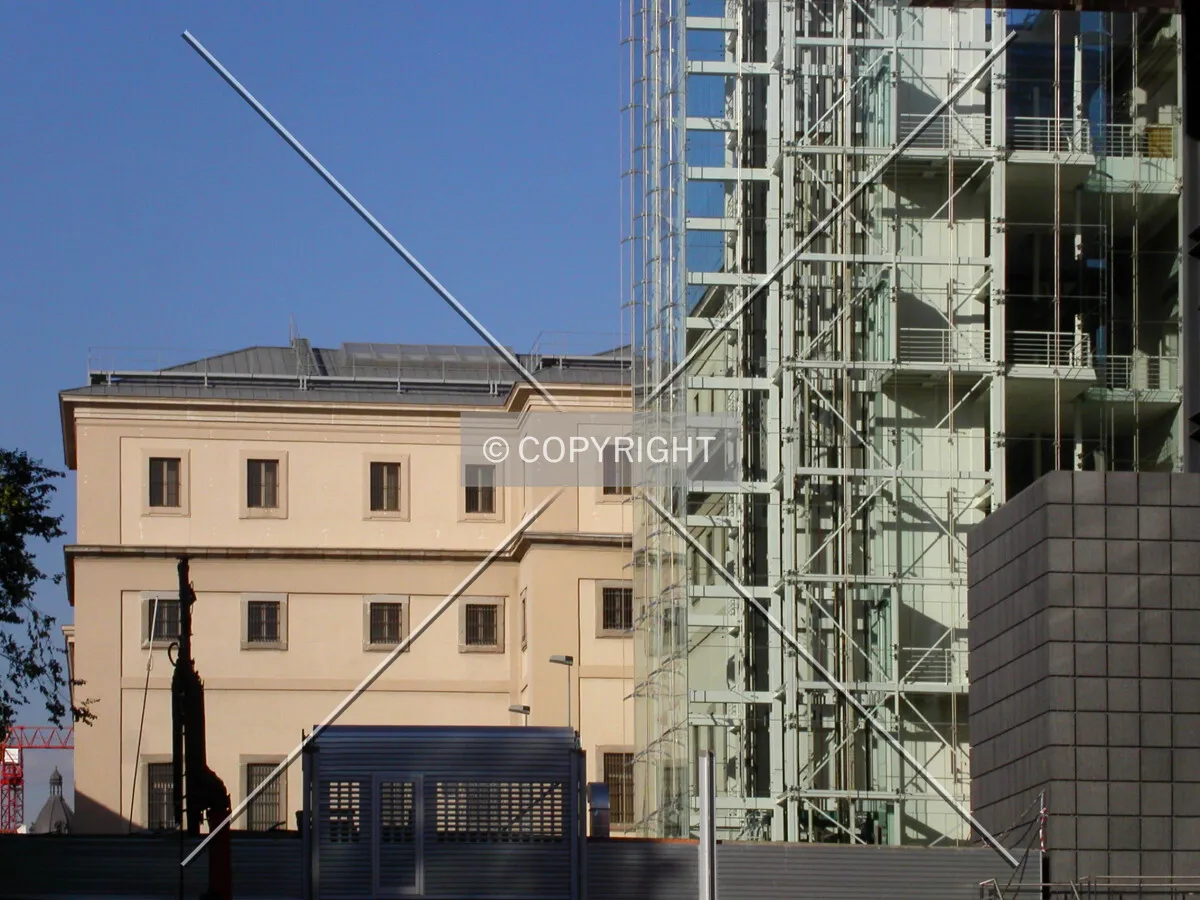 A view of the older part of the museum from the new aile