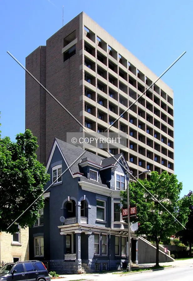 From across East Juneau Avenue to the southwest
