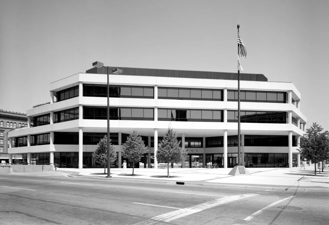 Vintage view from the southwest
